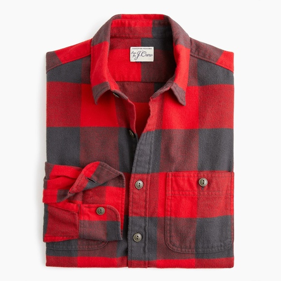 J. Crew Other - New JCrew Midweight Herringbone Buffalo Plaid Slim